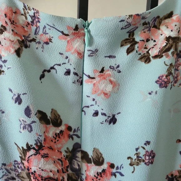 FINAL CLEARANCE Betsey Johnson Mint Blue Floral Dress NWT - Picture 3 of 8